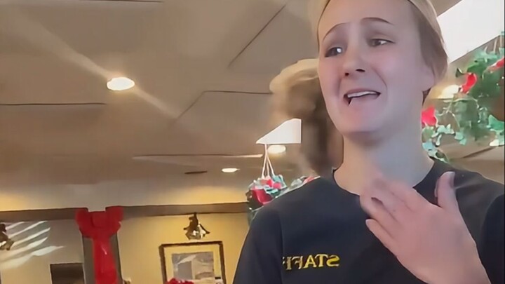 The pregnant waitress never saw this coming!