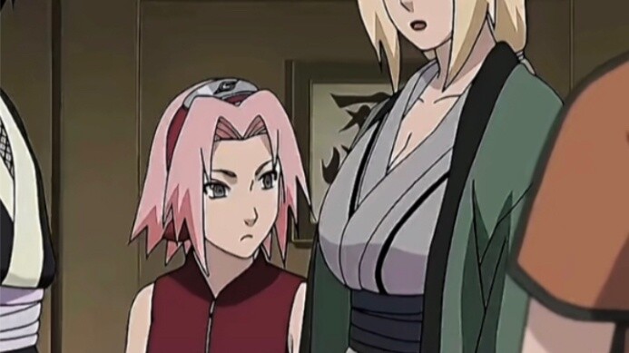 Sakura: Apakah akhir-akhir ini kamu menjadi gemuk? Tsunade: Hadiah dari Tuhan!