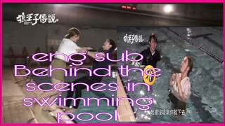 Prince of wolf behind the scenes in swimming pool| derek chang and xinya an