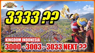 3000 3003 3033 BERIKUTNYA APAKAH 3333 AKAN JADI KINGDOM INDONESIA ??