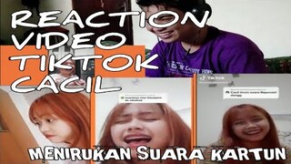 Tiktok viral CACIL yang menirukan semua suara kartun reaction