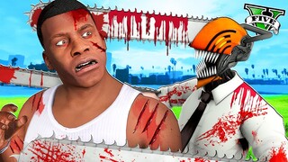 SOBREVIVÍ A CHAINSAW MAN EN GTA 5 !! (Increible)