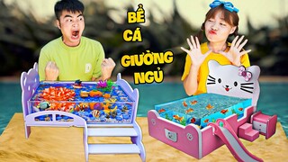 Hà Sam Đại Chiến Chế Tạo Bể Cá Giường Ngủ - Bể Cá Cảnh Mini Siêu Đẹp Trong Nhà