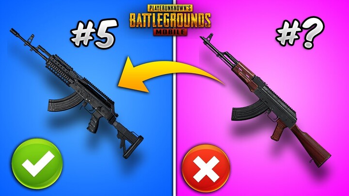 Top 10 Powerful Guns/Weapons in PUBG MOBILE with (Tips and Tricks) Weapon Guide