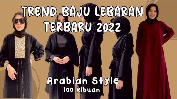 SHOPEE HAUL BAJU LEBARAN ABAYA TURKI | Baju Gamis Hitam Murah Abaya Dress Cocok Buat Umroh