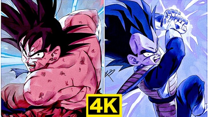 [4K] ดราก้อนบอล Z Son Goku VS Vegeta ที่ชัดเจนและน่าสะสมที่สุด