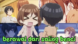 berawal saling benci berakhir 🥰😘😚
