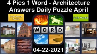 4 Pics 1 Word - Architecture - 22 April 2021 - Answer Daily Puzzle + Daily Bonus Puzzle