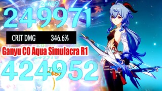 This is What 350% Crit DMG Ganyu Aqua Simulacra R1 Look Like - 680k DMG Oneshot