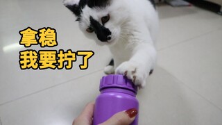 猫：不会吧？还有人拧不开瓶盖？