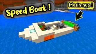 Cara Membuat Speed Boat Berjalan Di Minecraft