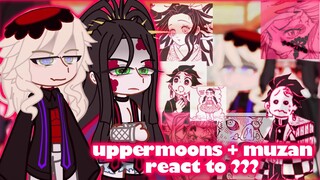 uppermoons + muzan react to ??? || gacha club || amikko