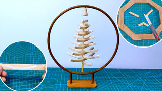 【DIY】Make a tree with ice cream sticks
