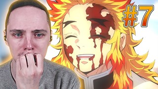 THIS WAS PAINFUL... | Demon Slayer: Mugen Train Arc Episode 7 FINALE REACTION/REVIEW!