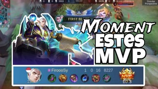 Highlight MLBB | Moment Estes MVP 😱 Hero support kok bisa MVP sih? 🤔