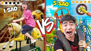 Hà Sam Đi Công Viên 1 Sao Với 5 Sao - Trải Nghiệm Các Trò Chơi Mạo Hiểm