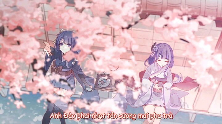 (Genshin impact-Fansong)(Raiden Ei & Yae Miko)Chốc lát mộng mới tỉnh, hoa anh đào tán khắp nhân gian
