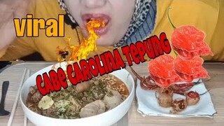 ASMR CABE GORENG TEPUNG || INDOMIE COTO MAKASSAR || CABE CAROLINA GORENG TEPUNG|| ASMR INDONESIA