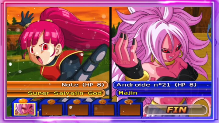NOTE SSJ GOD VS ANDROID 21 MAJIN - DB MOD ANDROID GAMEPLAY