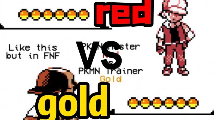 【FNF】red与gold在白银山进行说唱对决，终于是活着的gold了 vsFNF Gold Version - Showdown on Mt. Silver