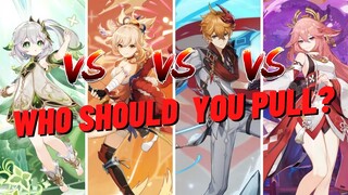 Nahida VS Yoimiya VS Childe VS Yae Miko - Who Should You Pull For In Genshin Impact 3.2 Banners?