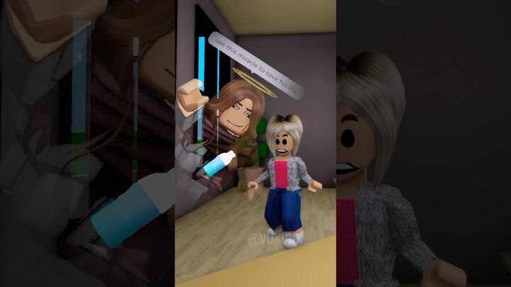 HE BECAME FRIENDS With A KIND GHOST On Roblox Part 2! #shorts #roblox #brookhaven #brookhavenrp