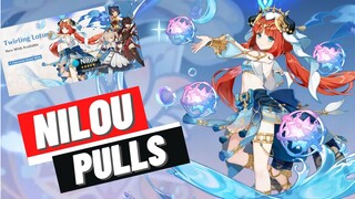 Wasting Primogems Pulling for Nilou! | Genshin Impact 3.1 Update - Twirling Lotus Banner