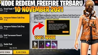 BURUAN ❗KODE REDEEM FREE FIRE TERBARU HARI INI 10 NOVEMBER 2021 - 100% WORK