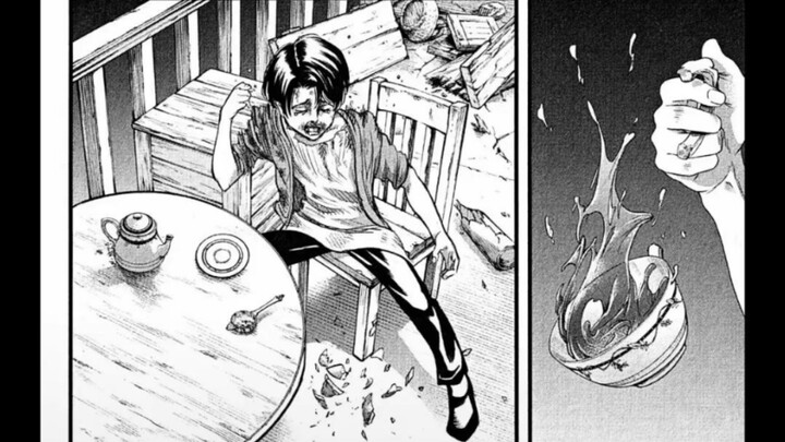 The reason why Levi holds the cup in his hand backwards