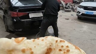 Hungry? This big pancake wrapped with meat will take your stomach on a wild ride! It satisfies both 