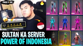 FREE FIRE KE SULTAN KA SERVER 😱🔥|| FREE DIAMONDS || INDONESIA SERVER FREE FIRE || GARENA FREE FIRE