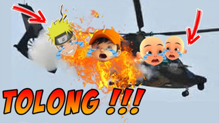 HELICOPTER UPIN UPIN KECELAKAAN NARUTO TERLUKA PARAH - GTA 5 MOD BOBOIBOY