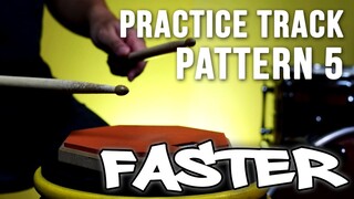 Get Faster PATTERN 5 | Practice Track | Paradiddle