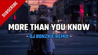 MORE THAN YOU KNOW - AXWELL INGROSSO [ FUNKY NIGHTS ] DJ RONZKIE REMIX