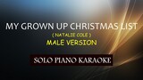 MY GROWN UP CHRISTMAS LIST ( MALE VERSION) ( NATALIE COLE ) COVER_CY