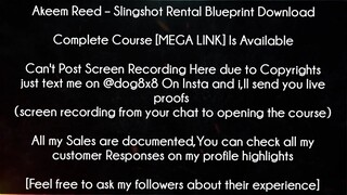 Akeem Reed Course Slingshot Rental Blueprint Download