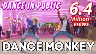 DANCE MONKEY in PUBLIC | Natya, Naissa, Rendy