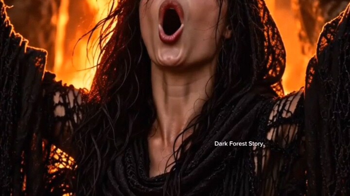 They call her a witch. The forest calls her home. 🌲🐺🔥🖤#DarkForestStory #DarkFantasy #Witch #Fore