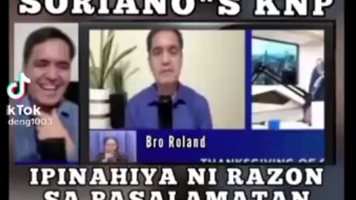 KNP ROLAND NI SORIANO HARAP HARAPANG IPINAHIYA NI RAZON SA KANILANG PASALAMATAN