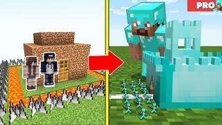 Pro Cùng Đội Quân Tí Hon Tấn Công Nhà Được Bảo Vệ Bởi bqThanh và Ốc Trong Minecraft