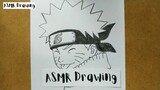 ASMR drawing Naruto ... VERY EASY ,, how to draw NARUTO manga from japan