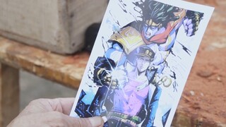 Carving JOJO Kujo Jotaro out of mahogany