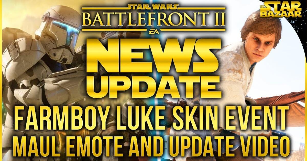 Farmboy Luke Skywalker Maul Emote Felucia Clone Commandos Battlefront 2 Update Bilibili