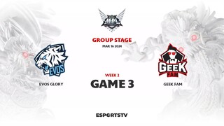 EVOS Glory vs Geek Fam GAME 3 MPL ID S13 | GEEK VS EVOS