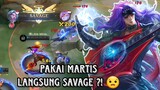 MARTIS EXP LANE LANGSUNG DAPAT SAVAGE ? || GAMEPLAY DAN BUILD MARTIS TERSAKIT 🔥