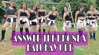 ANSWER THE PHONE X HALUKAY UBE TikTok Viral Dance Craze 2021 Dj Rowel Dancefitness Stepkrew Girls