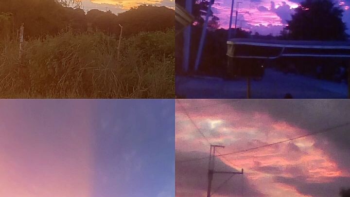 pink purple yellow sky