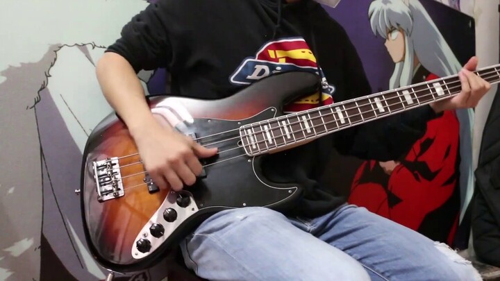 [Bass] Kimetsu no Yaiba OP -(Bunga Teratai Merah)-LiSA Burning Cover Bass yang Diadaptasi Sepenuhnya