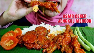 ASMR CEKER JENGKOL MERCON PEDAS | ULUL ASMR MUKBANG INDONESIA