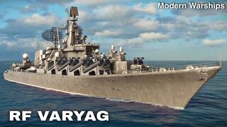Modern Warships: RF VARYAG in action.  online battle gameplay.